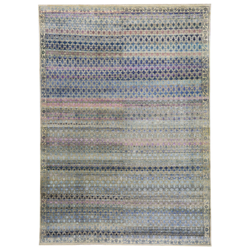 Silk Treasures Geometric Area Rug
