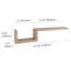 Manada Teak Floating Shelf