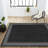 Clarwin Classic Diamond Border Black/Gray Indoor/Outdoor Rug-70302786