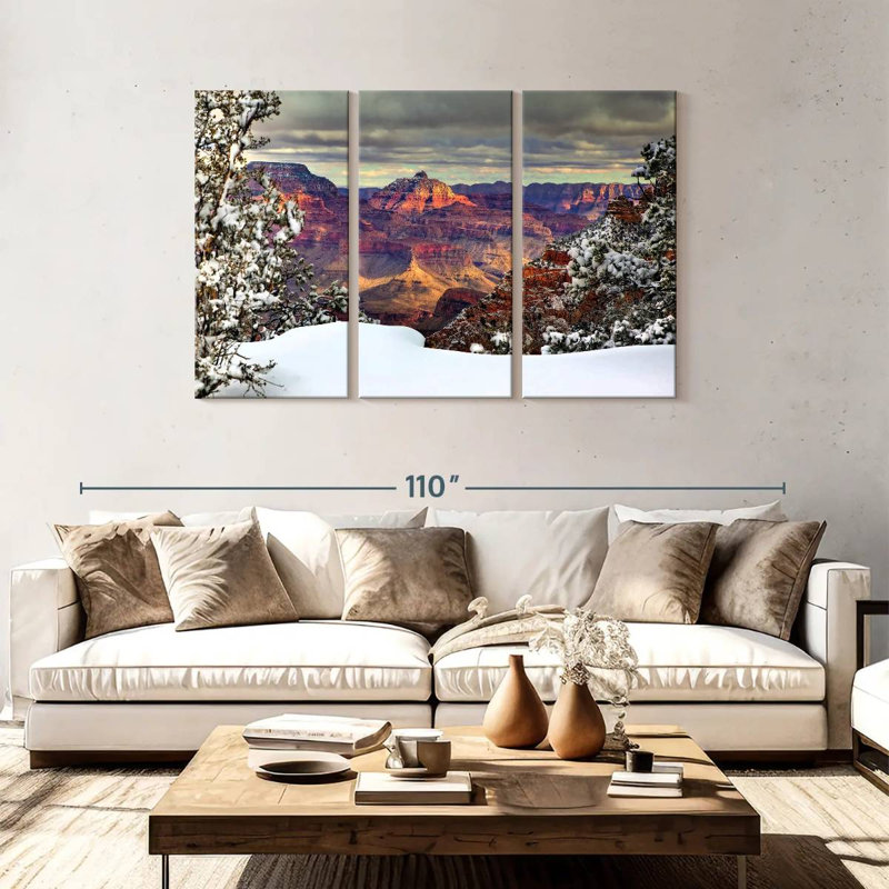 Alvord Snowy Grand Canyon I, H 48 po x l 74 po