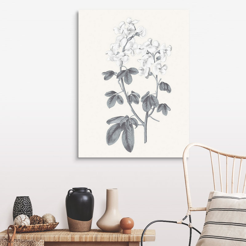 «Neutral Botanical III», art mural sur toile, Toile tendue, H 40 po x l 30 po x P 1 po