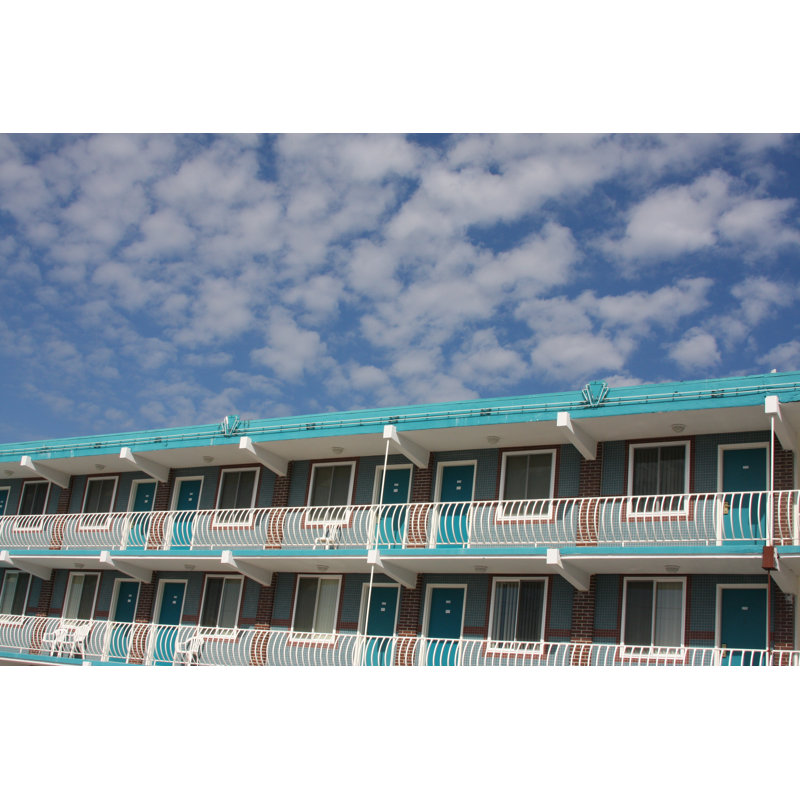 Beach Motel by N8K - Wrapped Canvas Print, 30cm H x 46cm W