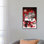 «Cute Hippo Christmas Surprise», reproduction d'art sur toile tendue