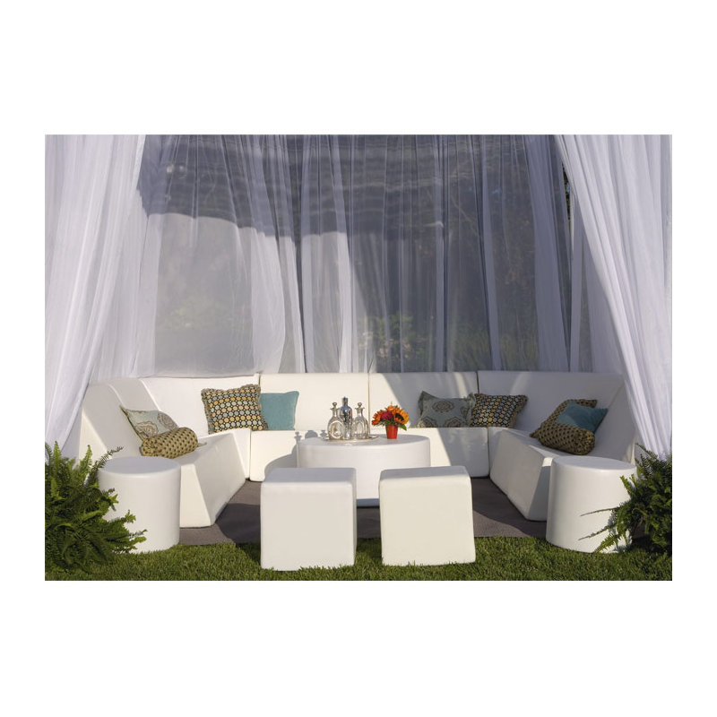 ClubNow 6 - Person Patio Conversation Set, Chill White