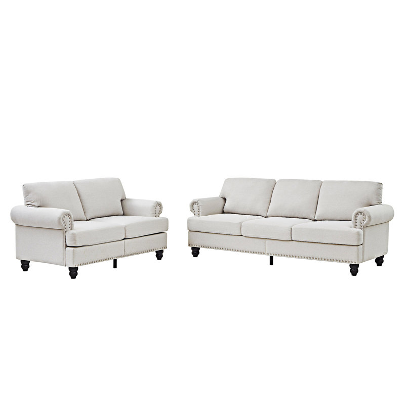 Ensemble de canapé rembourré, Beige