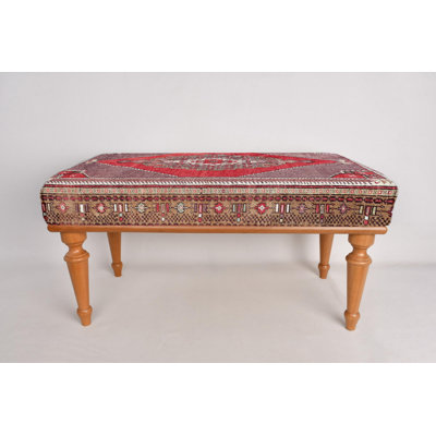 Cotton Upholstered Bench