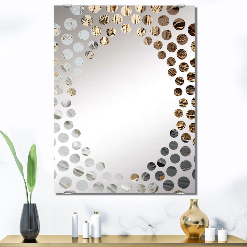 Miroir mural Lovejoy - Spirales abstraites MIR137948, 40 po x 30 po