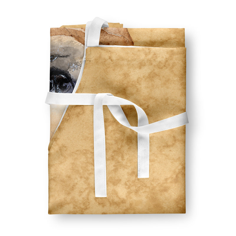 Tablier chihuahua, Beige / Brun