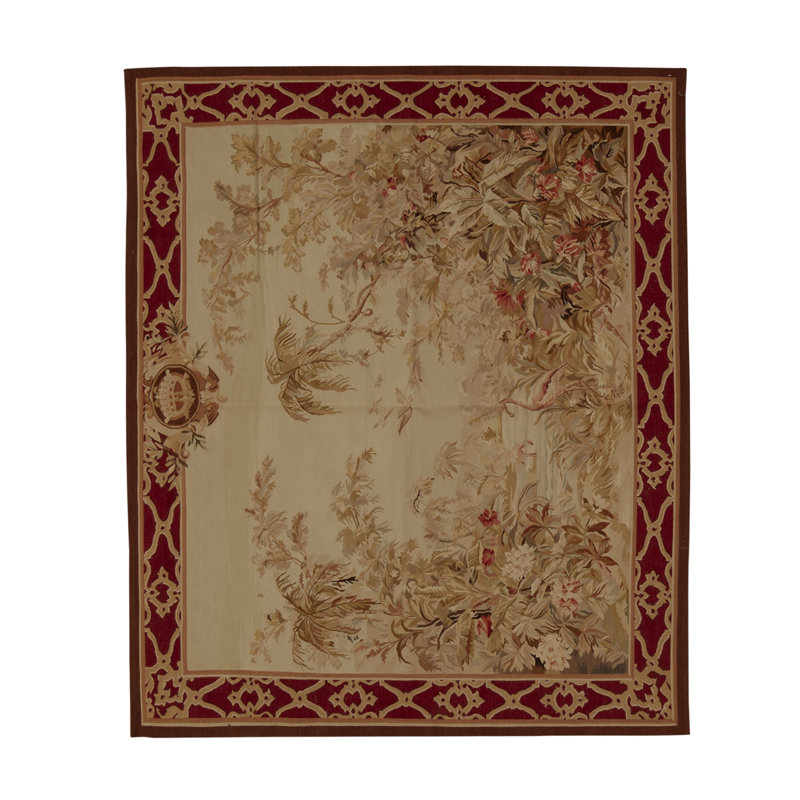 Tapis brun de haute qualité noué à la main