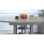 Table de salle à manger extensible avec rangement, table de cuisine extensible de 43,3 à 59 pouces pour 2 à 8 personnes, table à abattants peu encombrante avec base en métal robuste et panneau de fibres à densité moyenne épaissie pour la salle à manger, marbre-1851032470