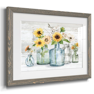 Sunflower Extravaganza, reproduction d'art encadrée