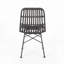 Modern Rattan & Metal Dining Chairs – Sleek Outdoor Seating Set-1084658002