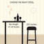 Ensemble de 17 tabourets de bar 17,5 po 17 Stories, noyer