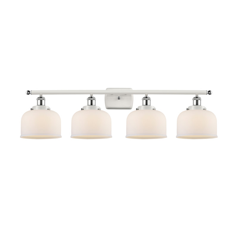 4 - Light Dimmable Bath Bar, White/Polished Chrome