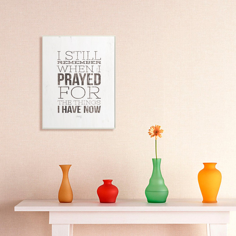 «I Still Rappel When I Prayed», reproduction d'art graphique sur toile, Plaque de bois, H 15 po x l 10 po