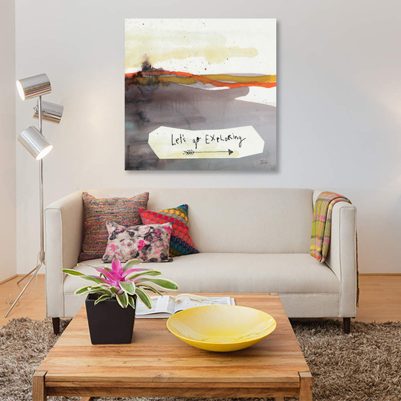 « explore i », impression sur toile, H 12 po x l 12 po x P 0,75 po, Toile tendue, Pas de tapis