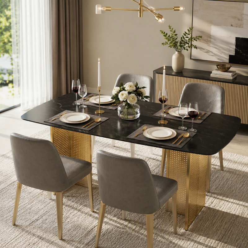 Table de salle à manger, White/Black