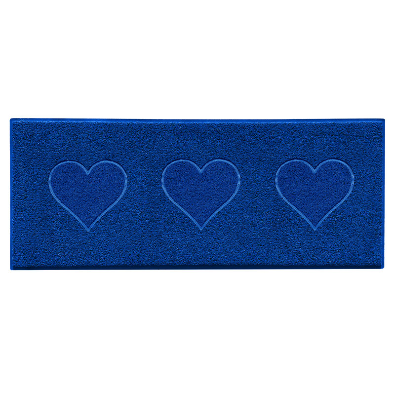 Heart Doormat, Blue
