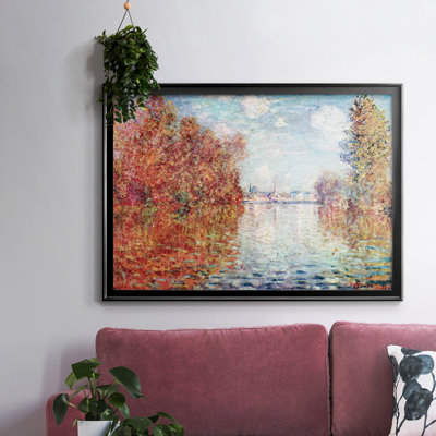 «Autumn In Argenteuil» par Monet, reproduction d'art sur toile