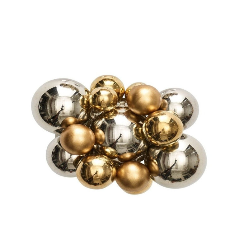 Bauble Napkin Ring, Gold/Silver