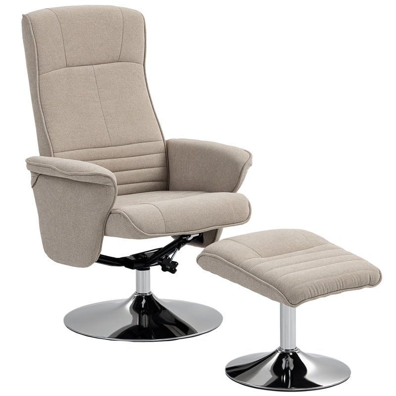 69cm Wide Velvet Swivel Standard Recliner