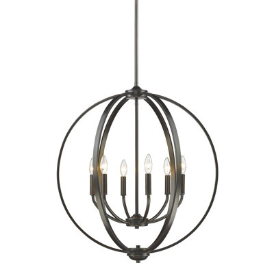 Lustre globe à 6 lumières Petitt