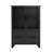 Storage Cabinet With 4 Iron Doors,Black Sturdy Metal Frame and Metal Legs-53977092