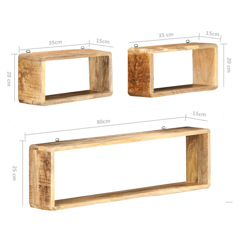 McMillan 3 Piece Floating Shelf Set