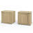 Aguilera 21.1" W Mid Century Modern Nightstands with Storage Cabinet and Shelves-1837199316