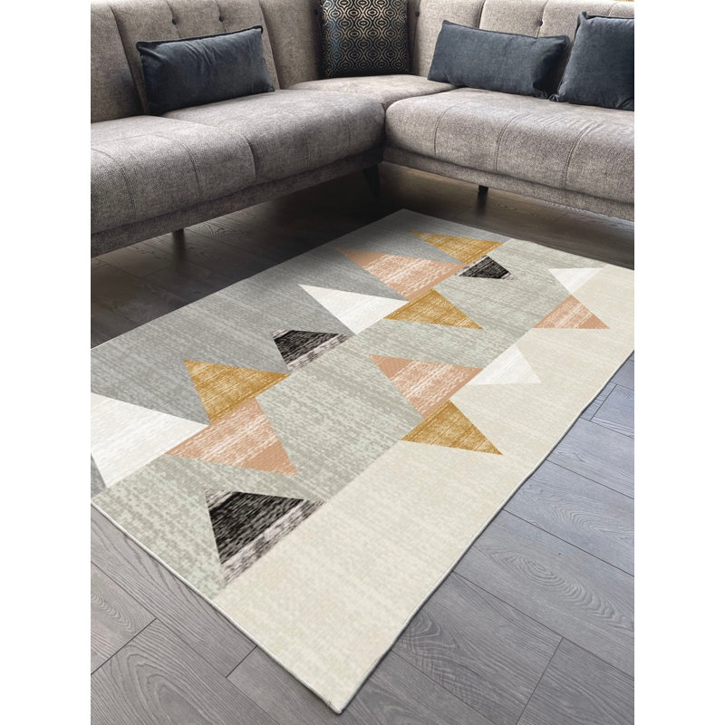 Tapis en coton Kaliyah, Carré 6 pi 7 po