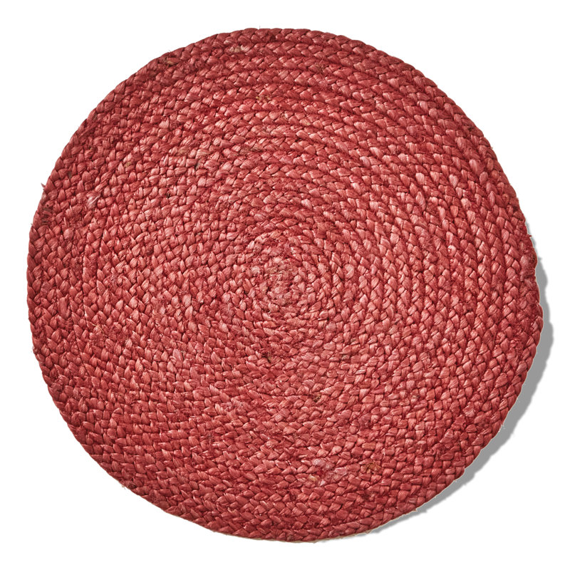 Hemp Braided Placemat, Burnt Sienna