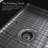 SinkSense Matte Black Kitchen Sink Disposal Flange Drain with Stopper
