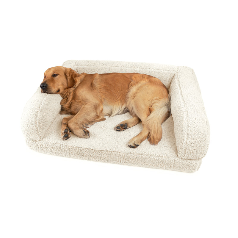 Lit pour chien Tucker Murphy Pet ™ Sherpa Couch, Moyen (l 36 po x P 9 po x H 26 po), Naturel