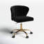 Chaise de travail ergonomique avec dossier capitonné Alice-1576630642