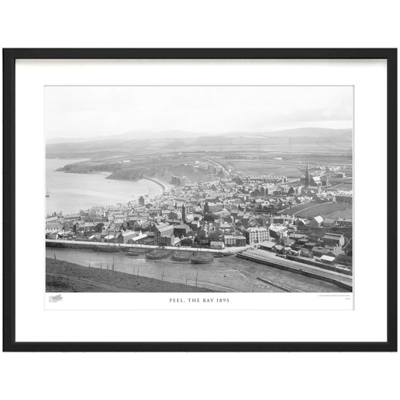 Peel, The Bay 1895 by Francis Frith - Single Picture Frame Print, 45cm H x 60cm W x 2.3cm D