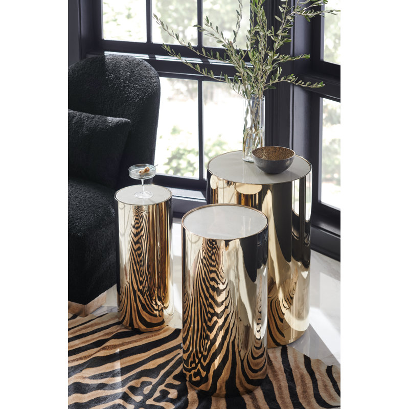 Metropolitan Pedestal End Table