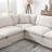 125.5'' Modular Sectional Sofa with Movable Ottoman