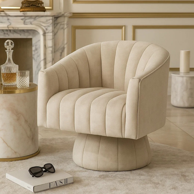 Fauteuil d'appoint Rex, Brun taupe