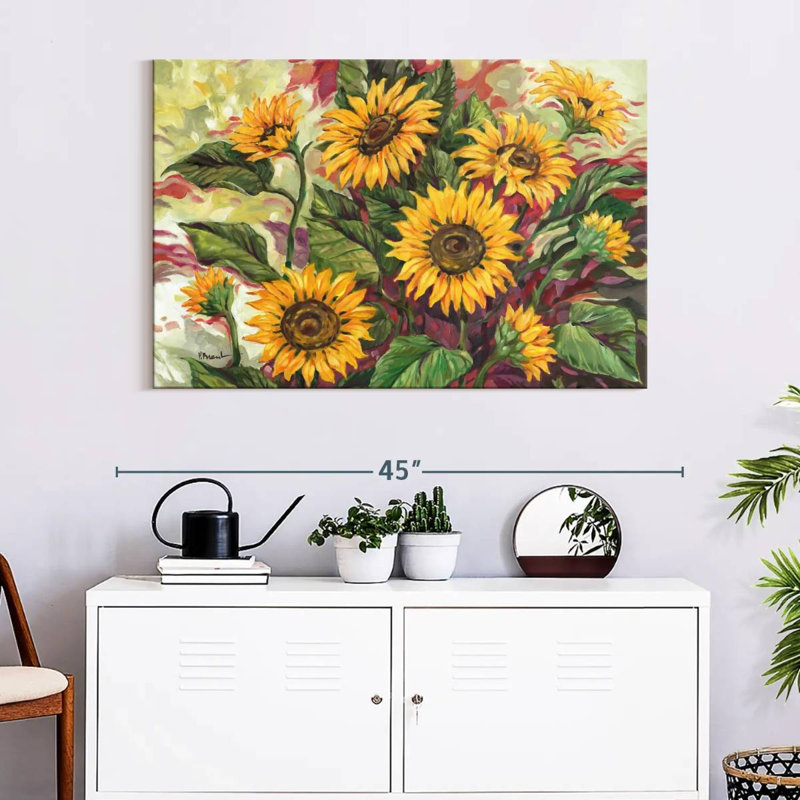 Harnek tournesols flamboyants, H 26 po x l 39 po