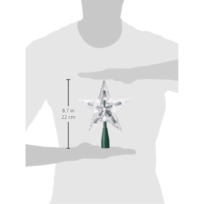 7.3 in. Plastic Shatterproof Tree Topper