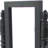 Lepage Traditional Wooden Table Mirror with 1 Drawer, Black and Silver,