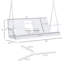 Balancelle de patio en bois 3 places avec table basse pliante