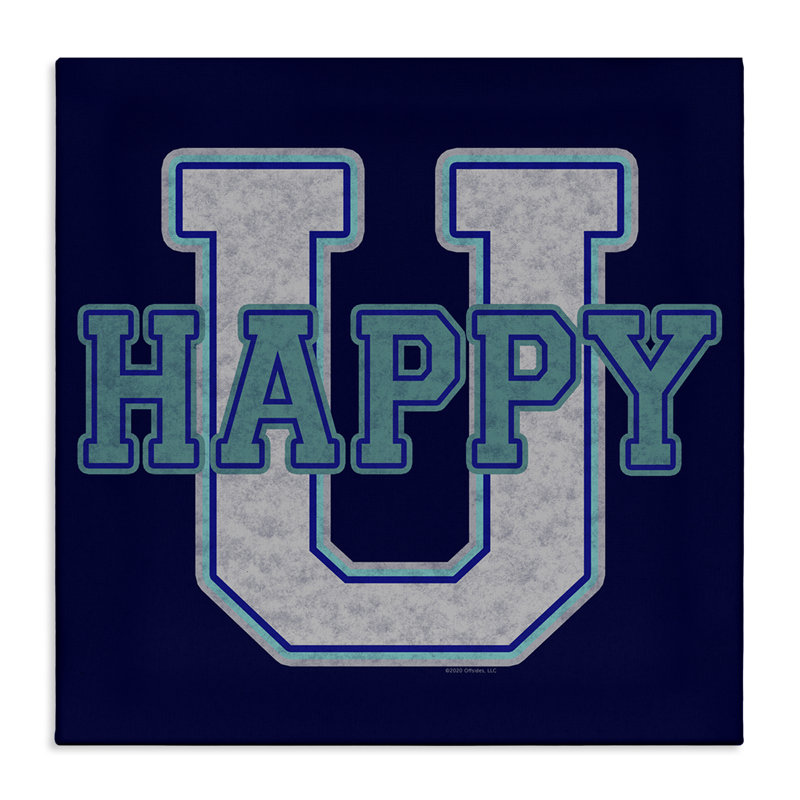 Art mural Happy U, H 30 po x l 30 po