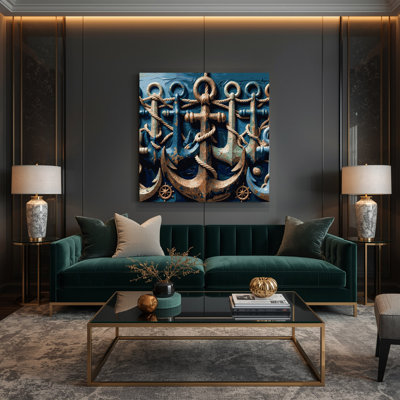 Art mural sur toile gris