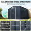 9 ft. W x 6 ft. D Metal Garden Shed-86687864