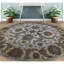Tapis ivoire et doré noué à la main de haute qualité