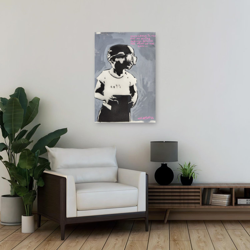 Art mural contemporain contemporain, H 36 po x l 24 po