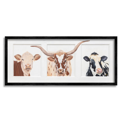 " Country Rustic Cattle Portraits " by Diane Fifer