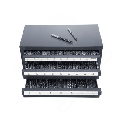 Drill Bit Dispenser Cabinet, Three-Drawer Drill Bit Organizer Cabinet For A To Z, Steel Drill Dispenser Organizer Cabinet With Labels, Stackable Drill Dispenser For Drill Bit Storage