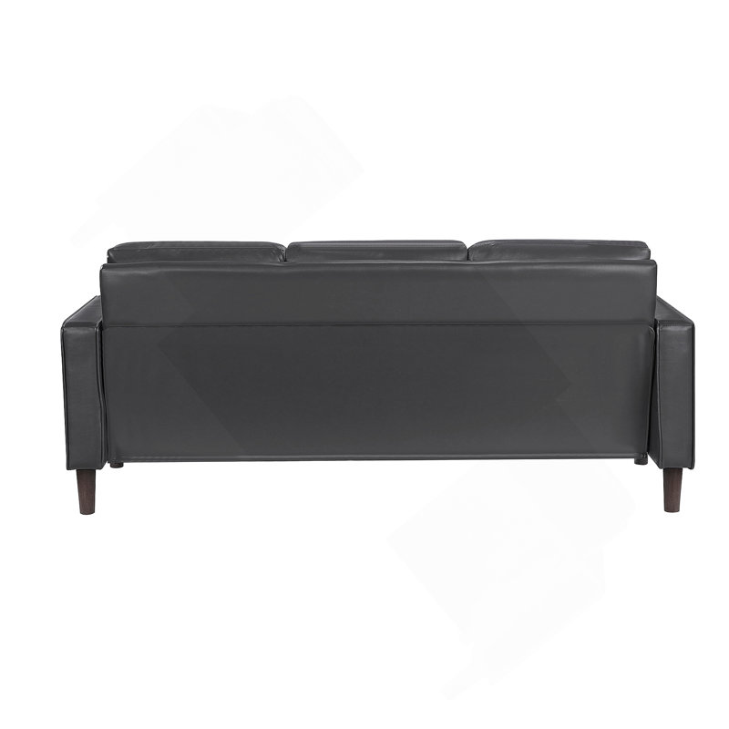 Causeuse de canapé en similicuir brun Modern, Brun